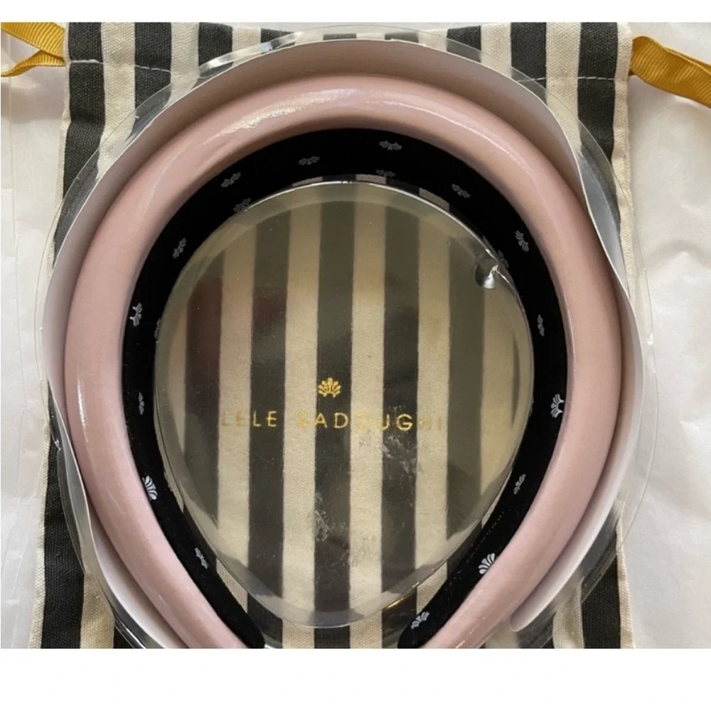 Lele Sadoughi Alice Padded Headband Light Pink Gloss
